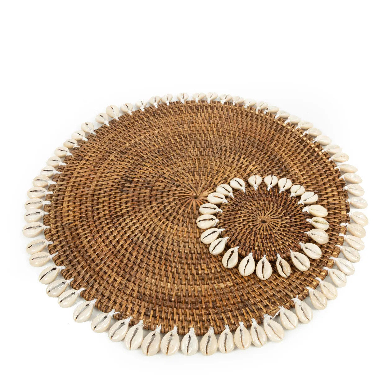 De Colonial Shell Placemat Naturel Bruin Bazar Bizar