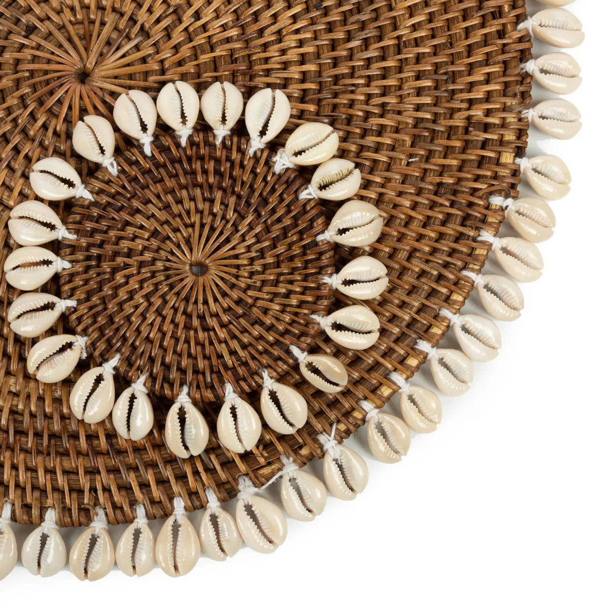 De Colonial Shell Placemat Naturel Bruin Bazar Bizar