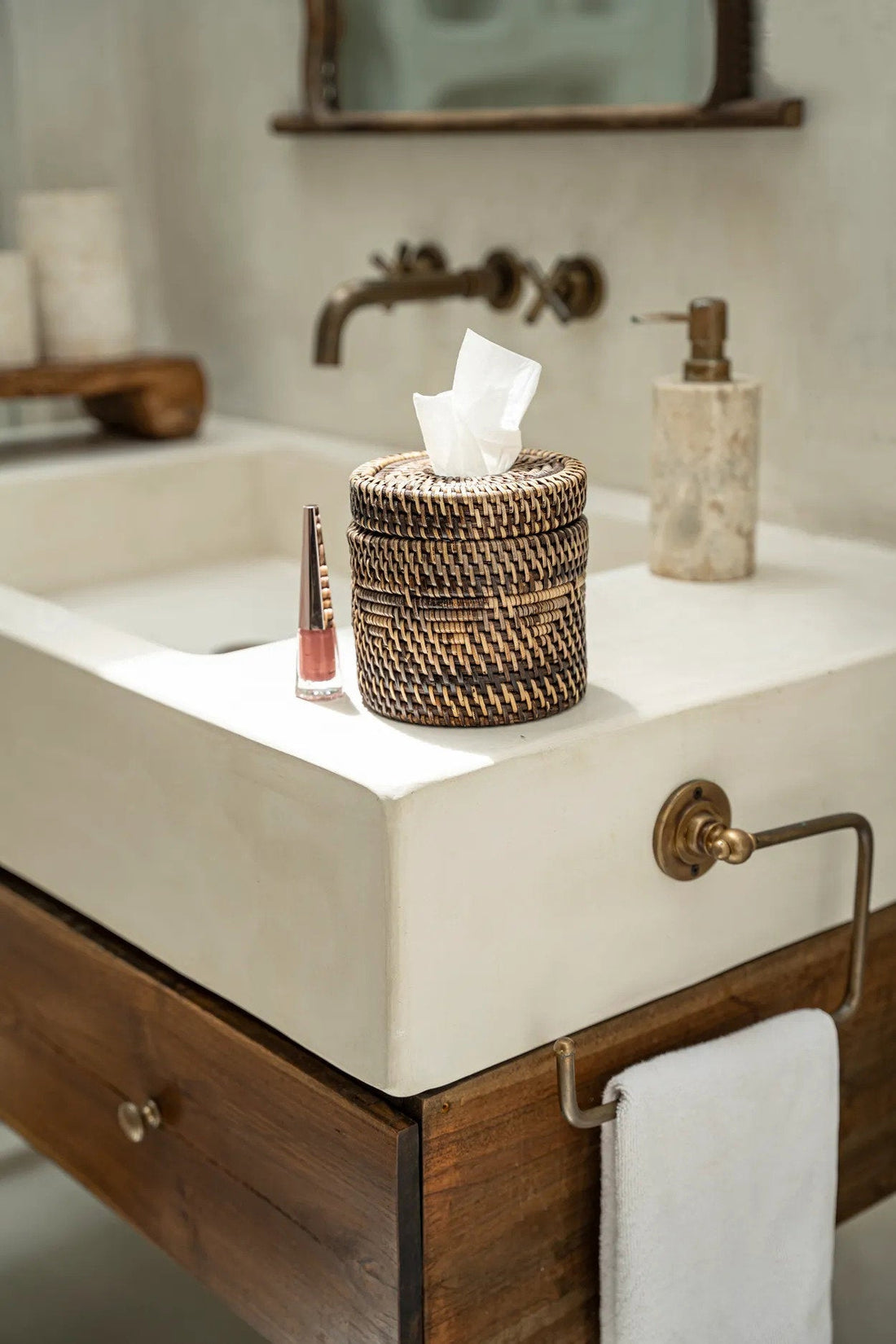 Bazar Bizar rotan tissuebox naturel bruin | Bazar Bizar