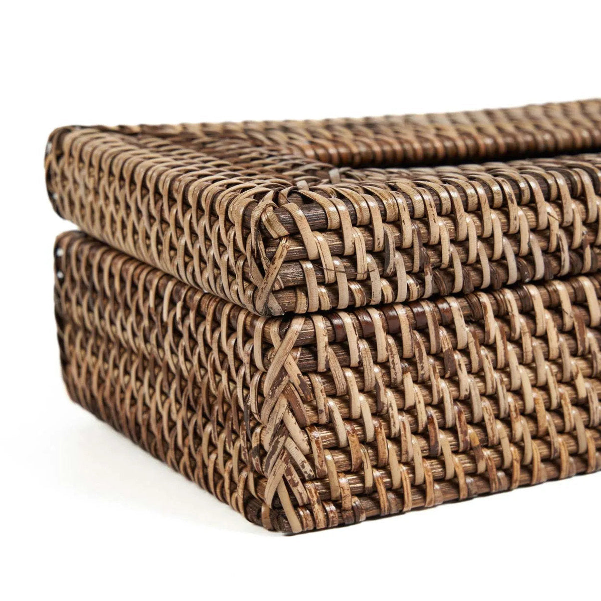 Die Rattan Classic Taschentuchbox - Naturbraun Bazar Bizar