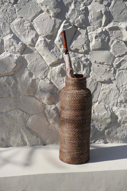 De Colonial paraplu Mand - Naturel Bruin