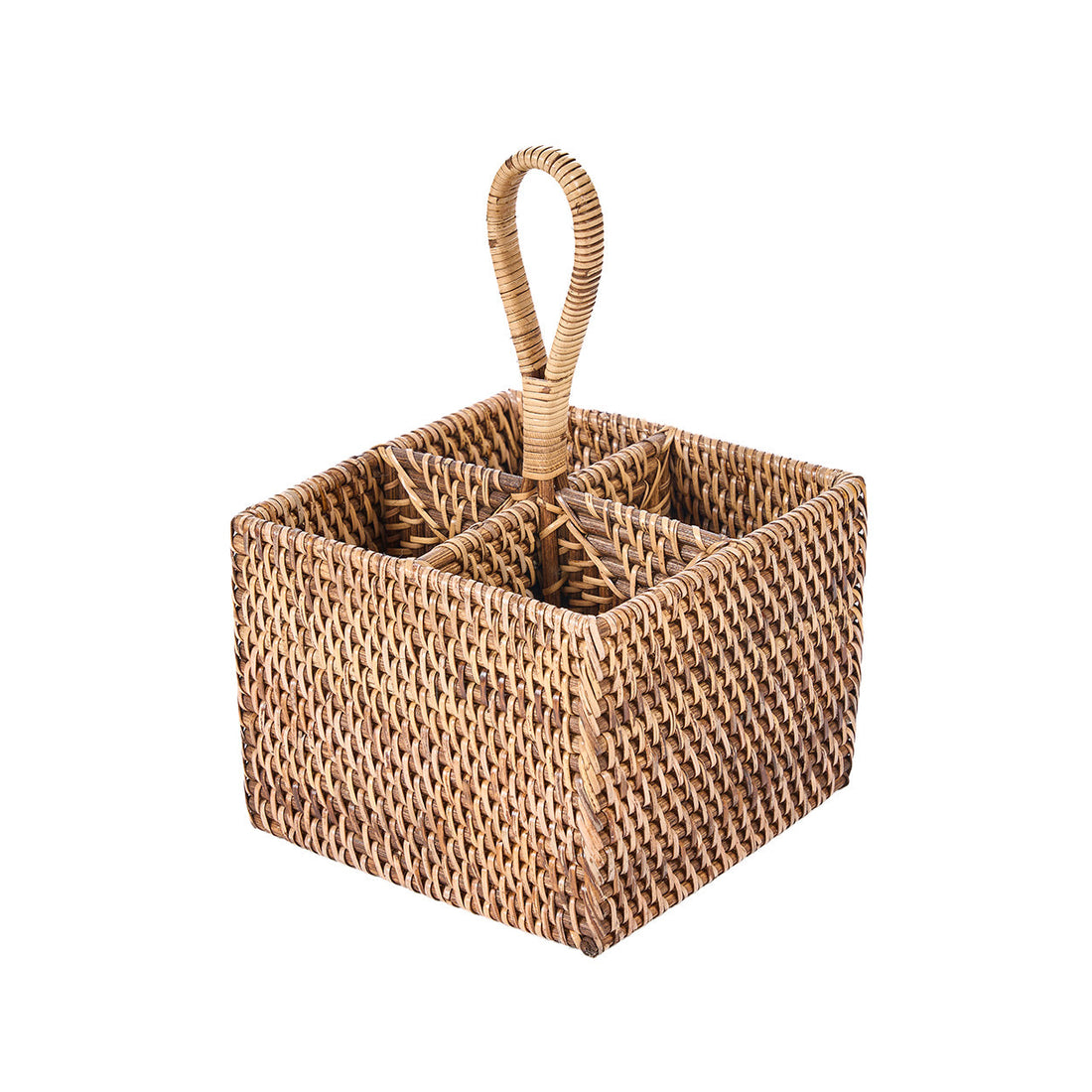 De Rattan Bestekhouder N°4 Natuurlijk Bruin Bazar Bizar