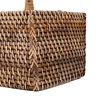 De Rattan Bestekhouder N°4 Natuurlijk Bruin Bazar Bizar