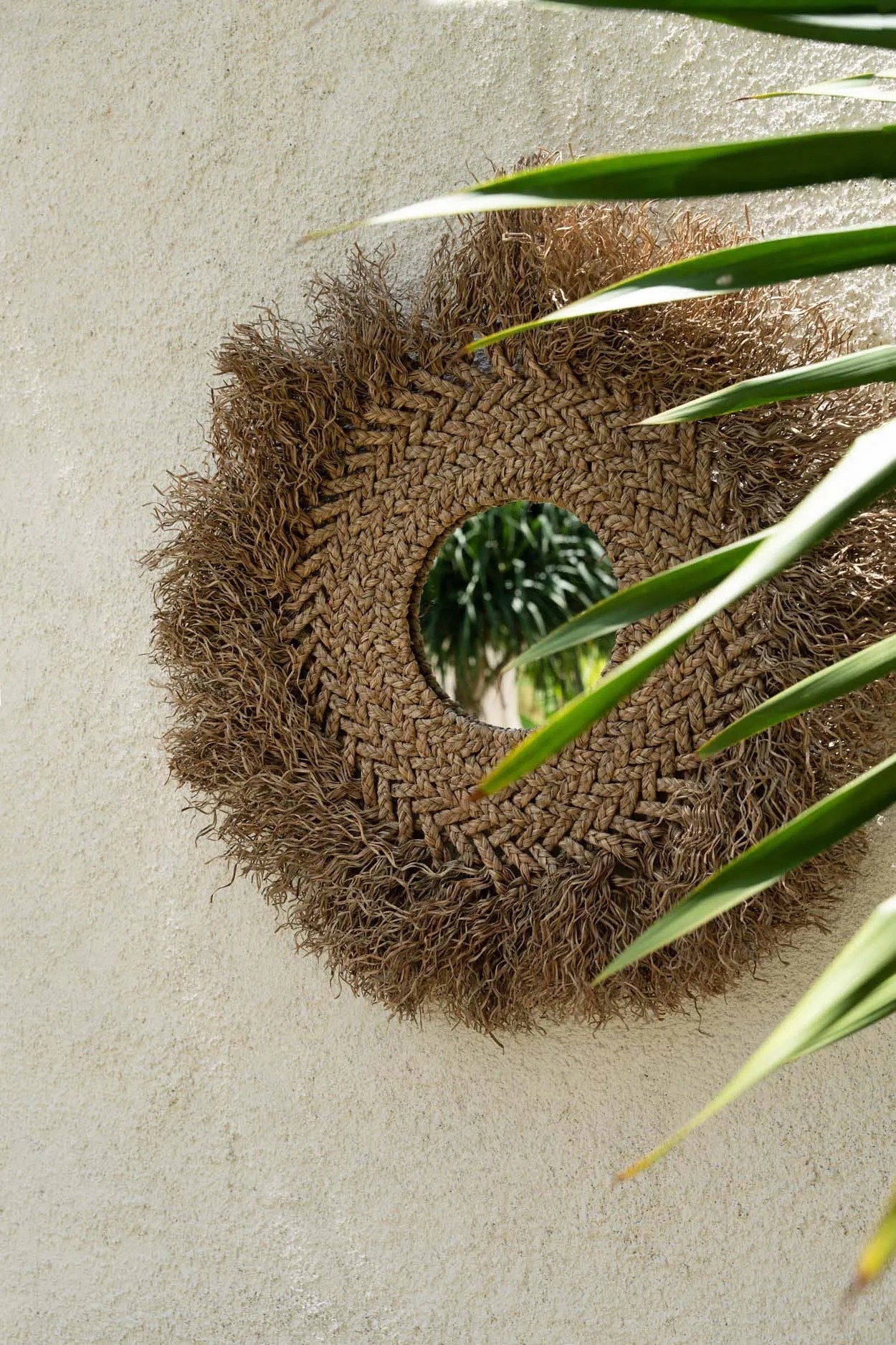 De Early Monday Spiegel - Naturel 75x75cm