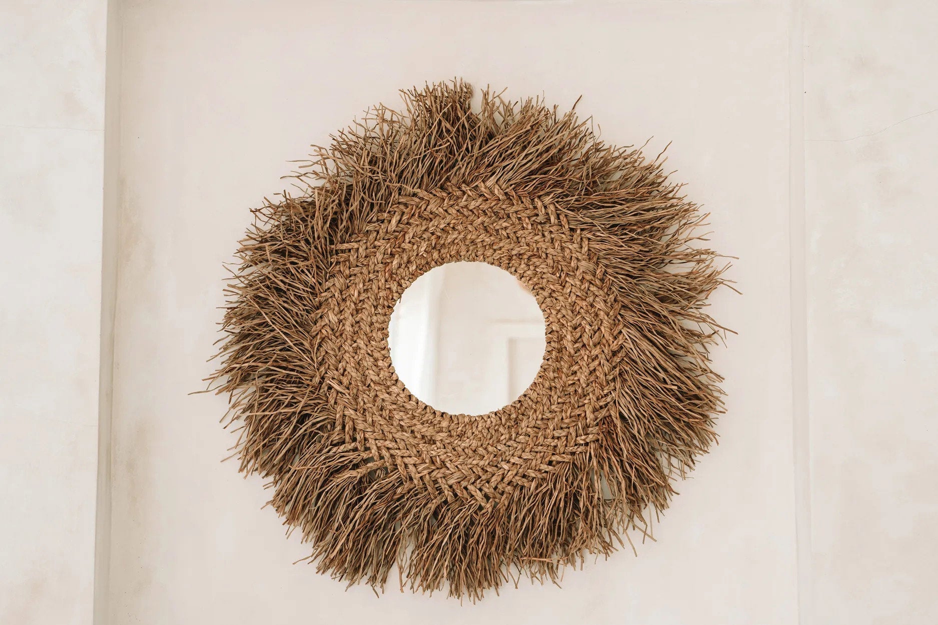 De Early Monday Spiegel - Naturel 75x75cm