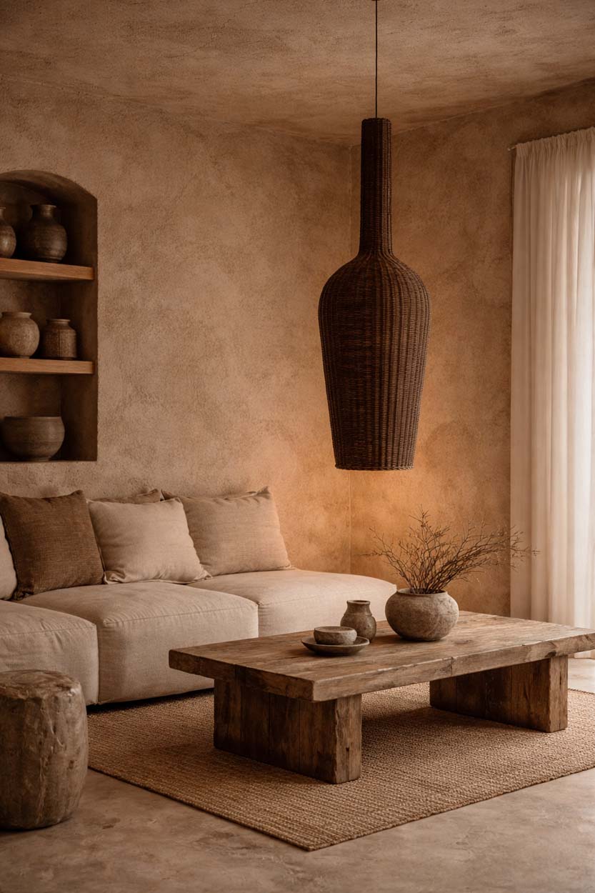 De Amphora Hanglamp - Donker Walnoot - XXL