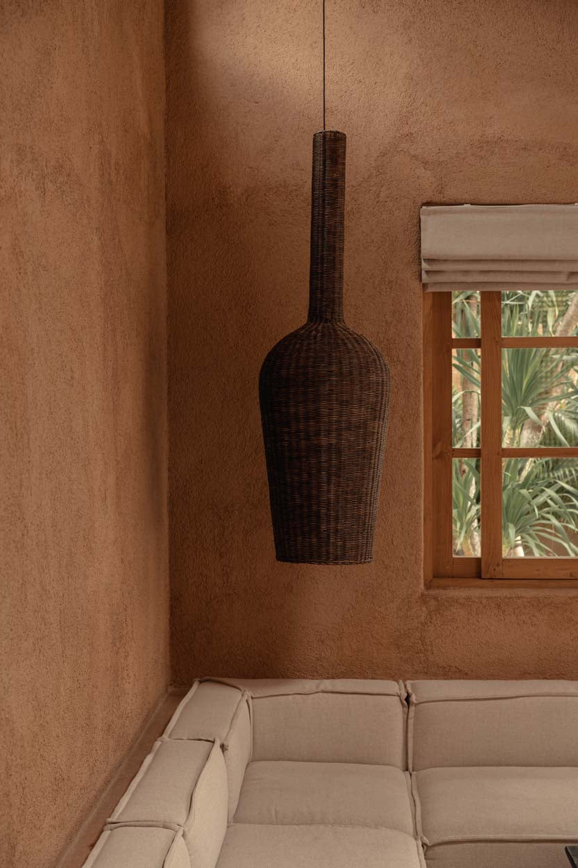 De Amphora Hanglamp - Donker Walnoot - XXL Bazar Bizar