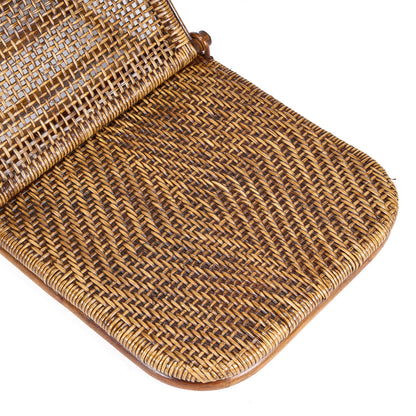 De Rattan Vloer Lounger - Donker Noten