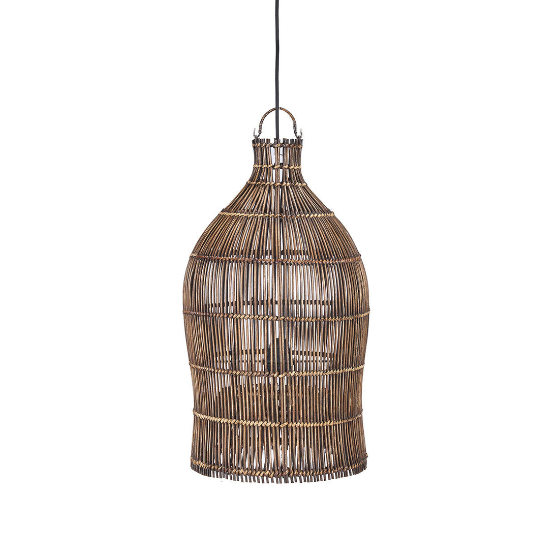 Die Woven Bell Pendelleuchte Dunkle Walnuss S Bazar Bizar