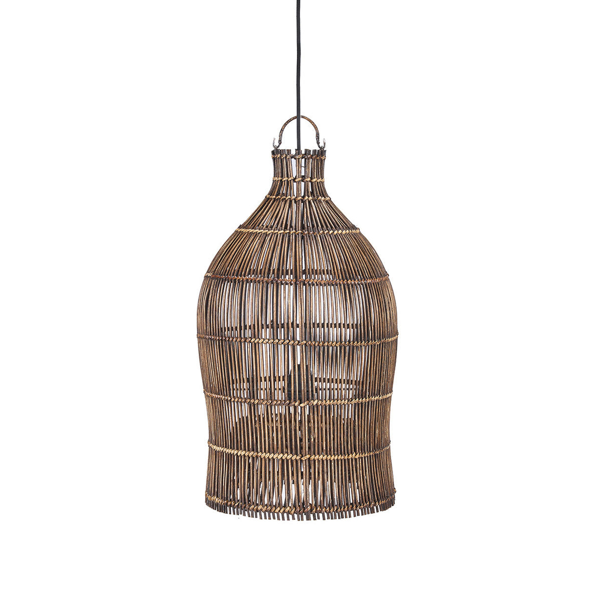 De Woven Bell Hanglamp Donker Walnoot S Bazar Bizar