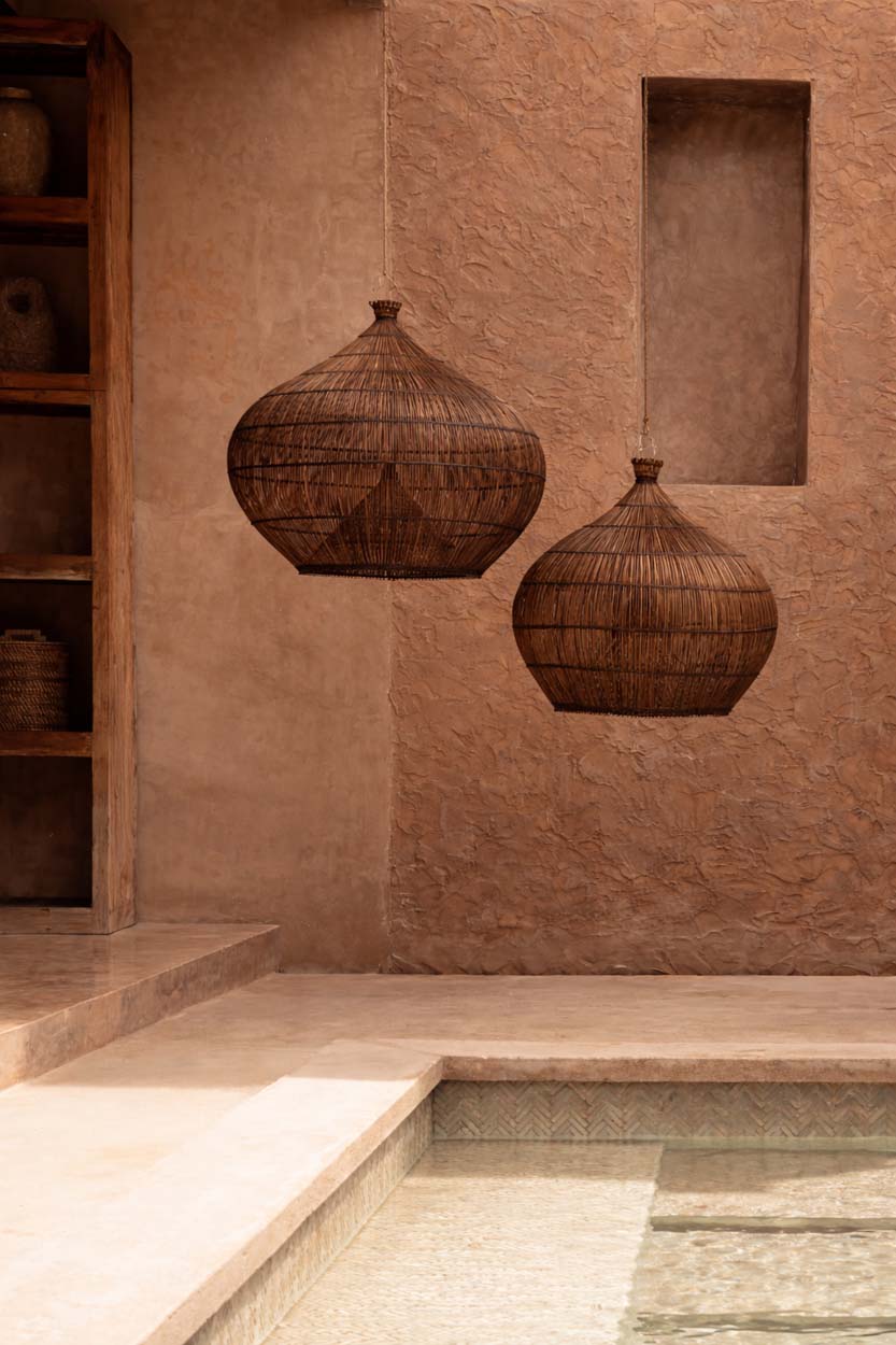 De Desert Gourd Hanglamp Donker Walnoot Medium Bazar Bizar