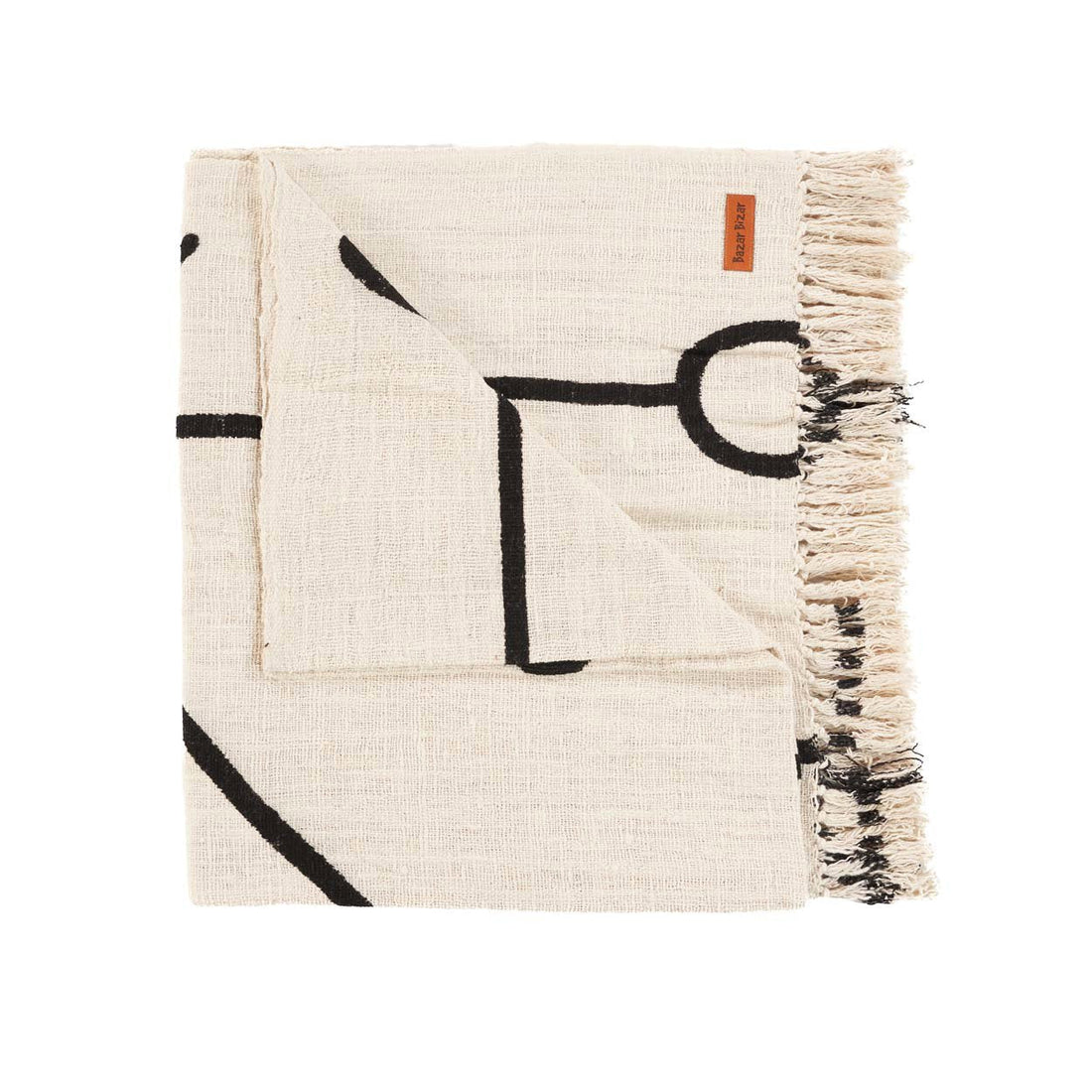 De Evil Eye Bedsprei - Naturel Zwart