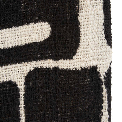 De Aztec Bedsprei/ Plaid - Naturel Zwart