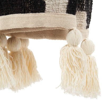 De Aztec Bedsprei/ Plaid Naturel Zwart Bazar Bizar
