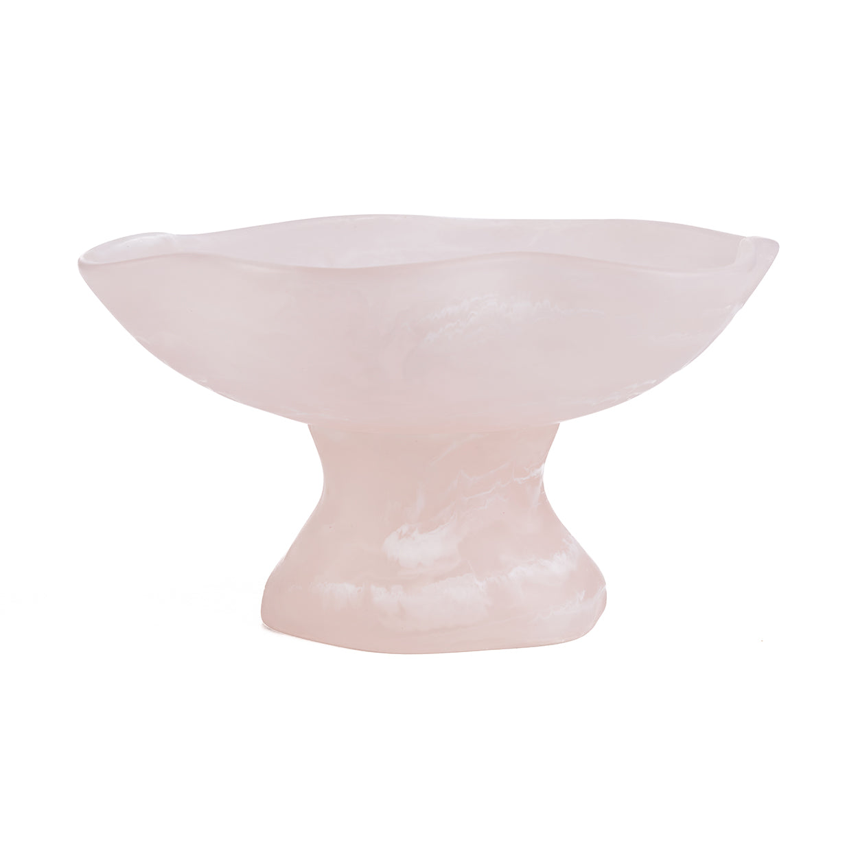 De Resin Organische Fruitstand Roze Wit Bazar Bizar