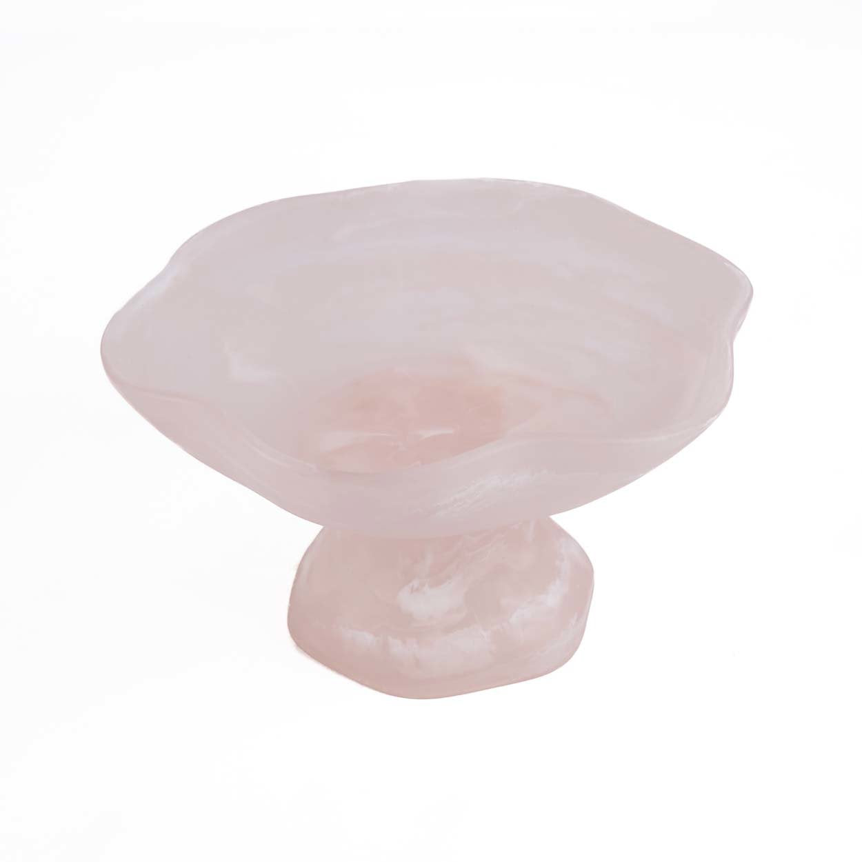 De Resin Organische Fruitstand Roze Wit Bazar Bizar