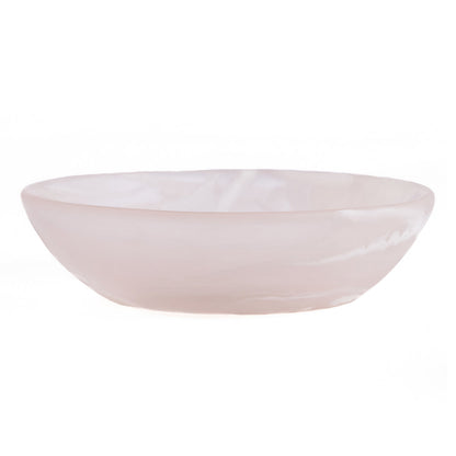 De Resin Organic Kom Roze Wit Medium Bazar Bizar