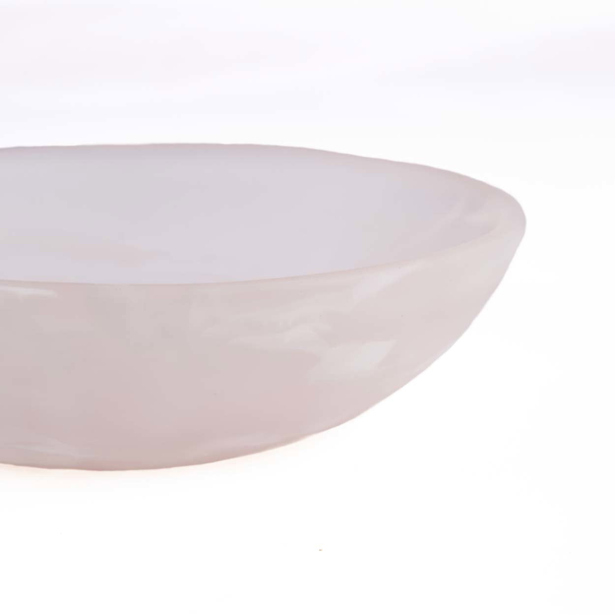 De Resin Organic Kom Roze Wit Medium Bazar Bizar