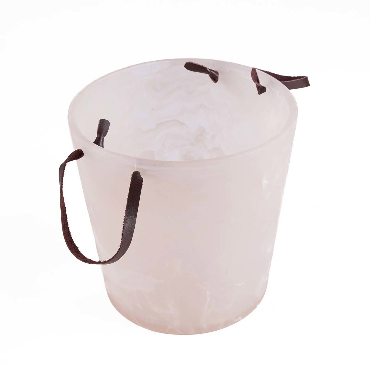 De Resin Ijsemmer - Roze Wit Bazar Bizar