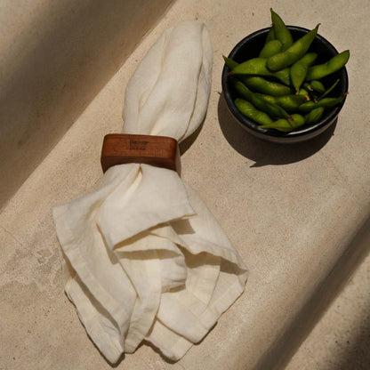 De Teak Root Servetring - Set van 4