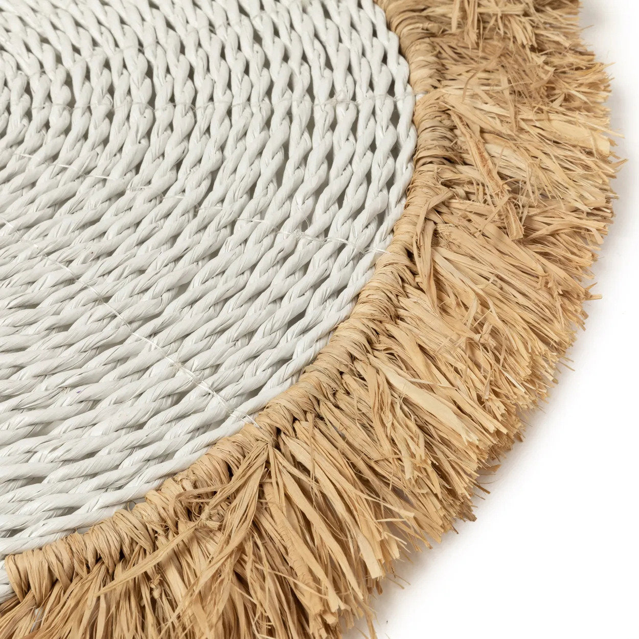 De Seagrass Raffia Placemat - Wit Naturel