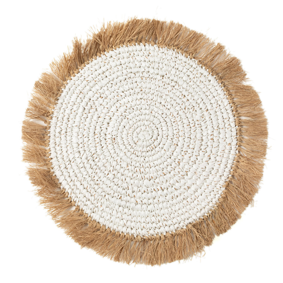 De Water Hyacinth Raffia Placemat - Wit Naturel