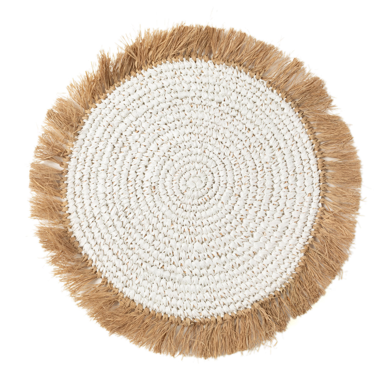 De Water Hyacinth Raffia Placemat - Wit Naturel