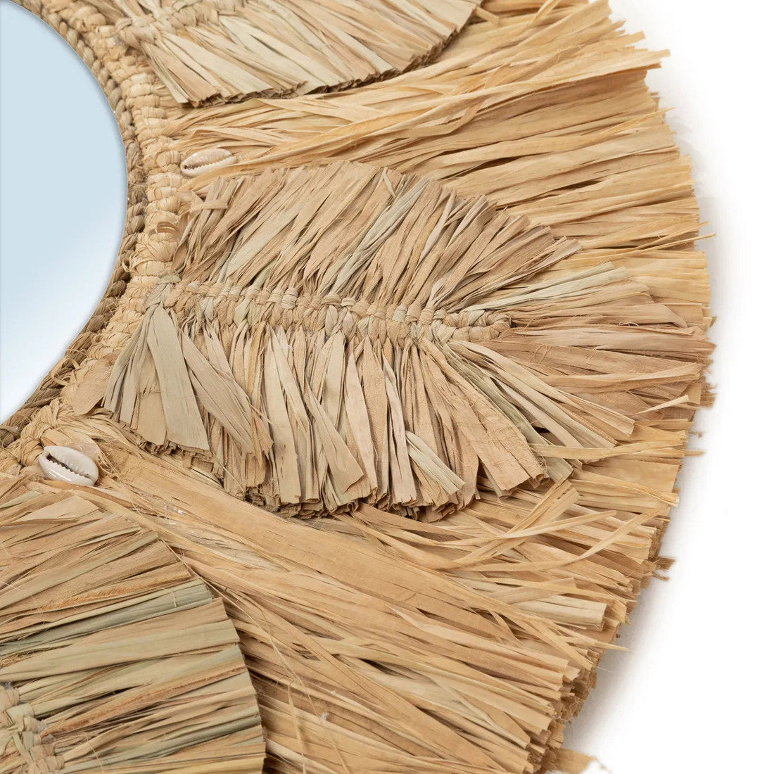De Palm Tree Spiegel - Naturel - M 60x60cm Bazar Bizar