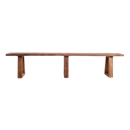 Teakhouten Eetkamerbank Farmwood 220cm Raw Materials