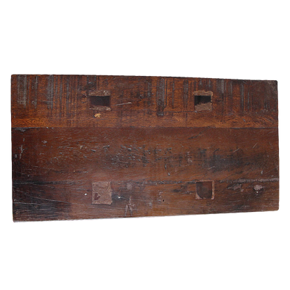 Houten Bankje Factory Bruin Gerecycled Hout Raw Material