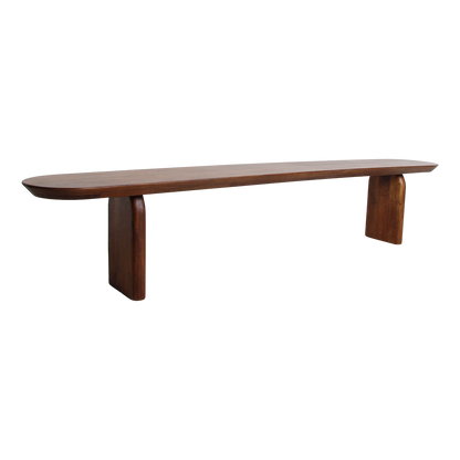 Eetkamerbank Bullnose Bruin Mangohout 240cm Raw Materials