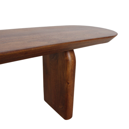 Eetkamerbank Bullnose Bruin Mangohout 240cm Raw Materials