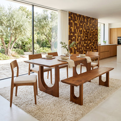 Bullnose Eetkamerbank Chamfered 180cm Raw Materials