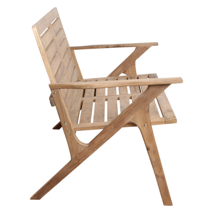 Tuinbank Odin Naturel Teakhout 122cm Raw Materials