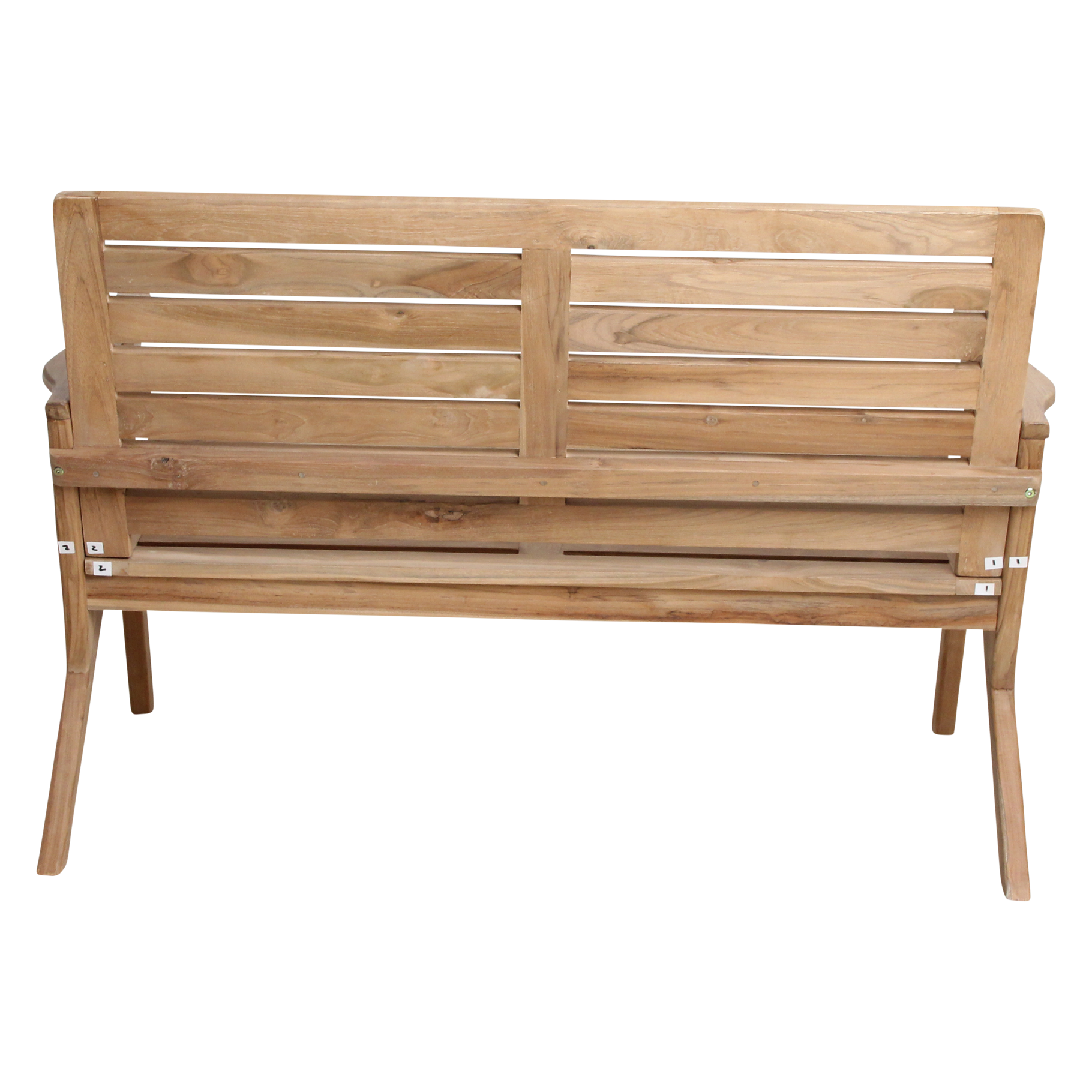 Tuinbank Odin Naturel Teakhout 122cm Raw Materials