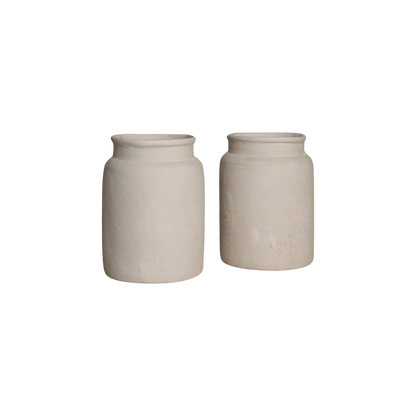 Chalk Dekorative Vase Mandore Medium Raw Materials