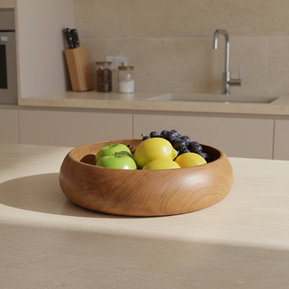 Sera Teakhouten Schaal Medium Raw Materials