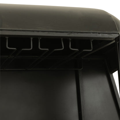 Barmeubel Kabelwagen Ijzer/Mangohout Zwart/Wit J-Line