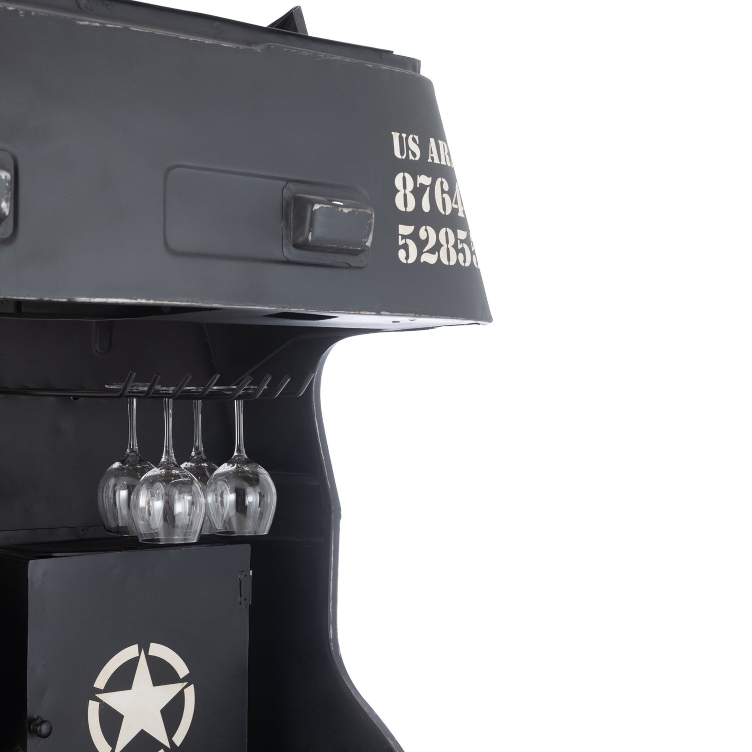 Barmeubel Vrachtwagen Ijzer/Mangohout ZwartJ-Line