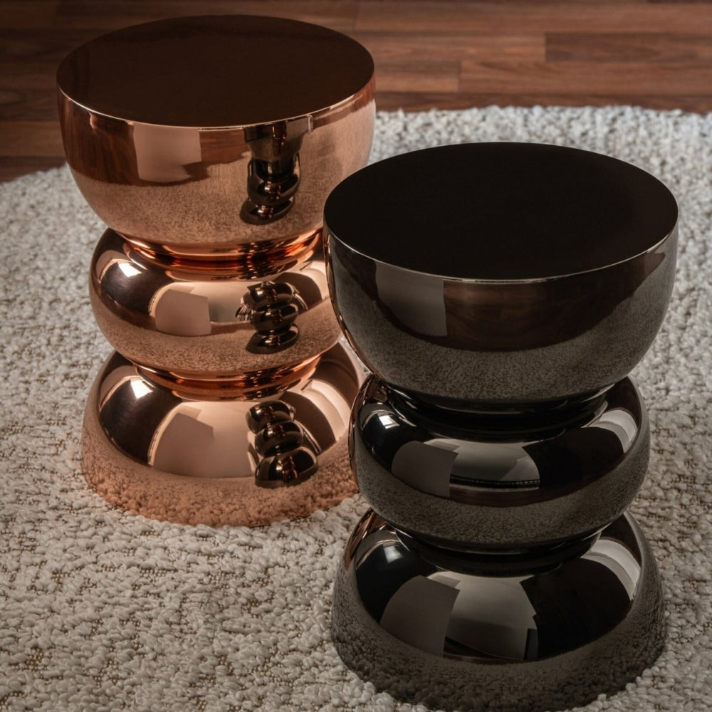 Bijzettafel Glanzend Chrome Roségoud J-Line