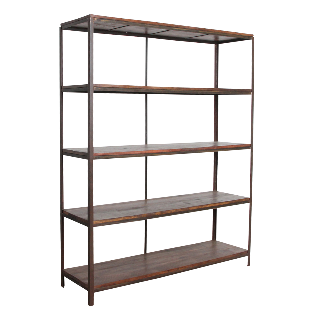 Factory Ijzeren Rek Met Houten Planken Raw Materials