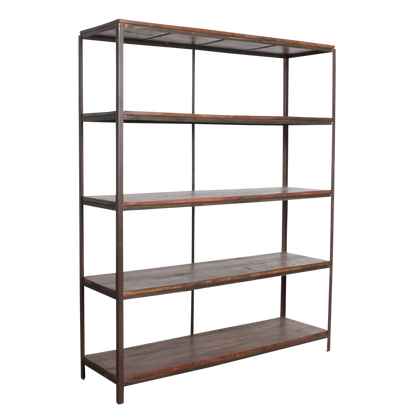 Factory Ijzeren Rek Met Houten Planken Raw Materials