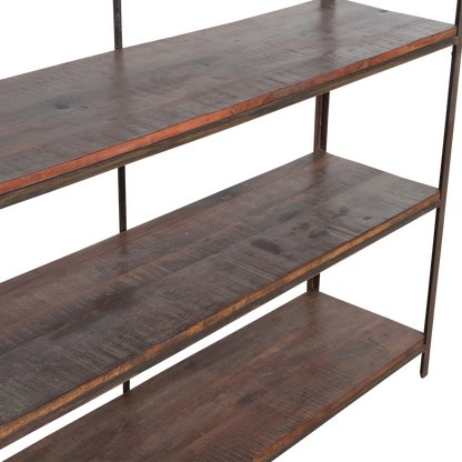 Factory Ijzeren Rek Met Houten Planken Raw Materials
