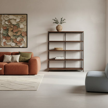 Factory Ijzeren Rek Met Houten Planken Raw Materials
