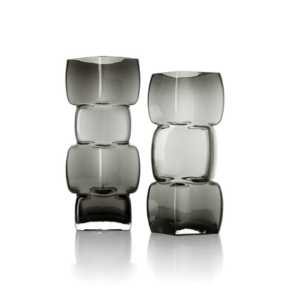 De Cubes Vaas – Donkergrijs – L