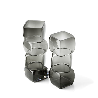 De Cubes Vaas – Donkergrijs – L