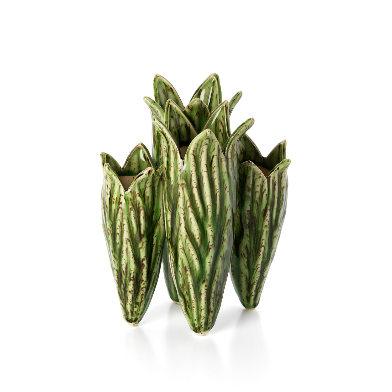 De Tulip Leaf Vaas Bosgroen Bazar Bizar