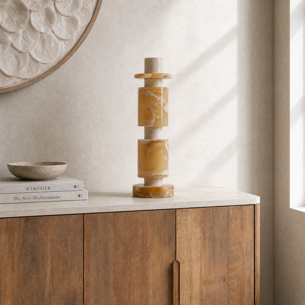 MUST Living Decoratief Beeld Alba Hoog Crème Bruin