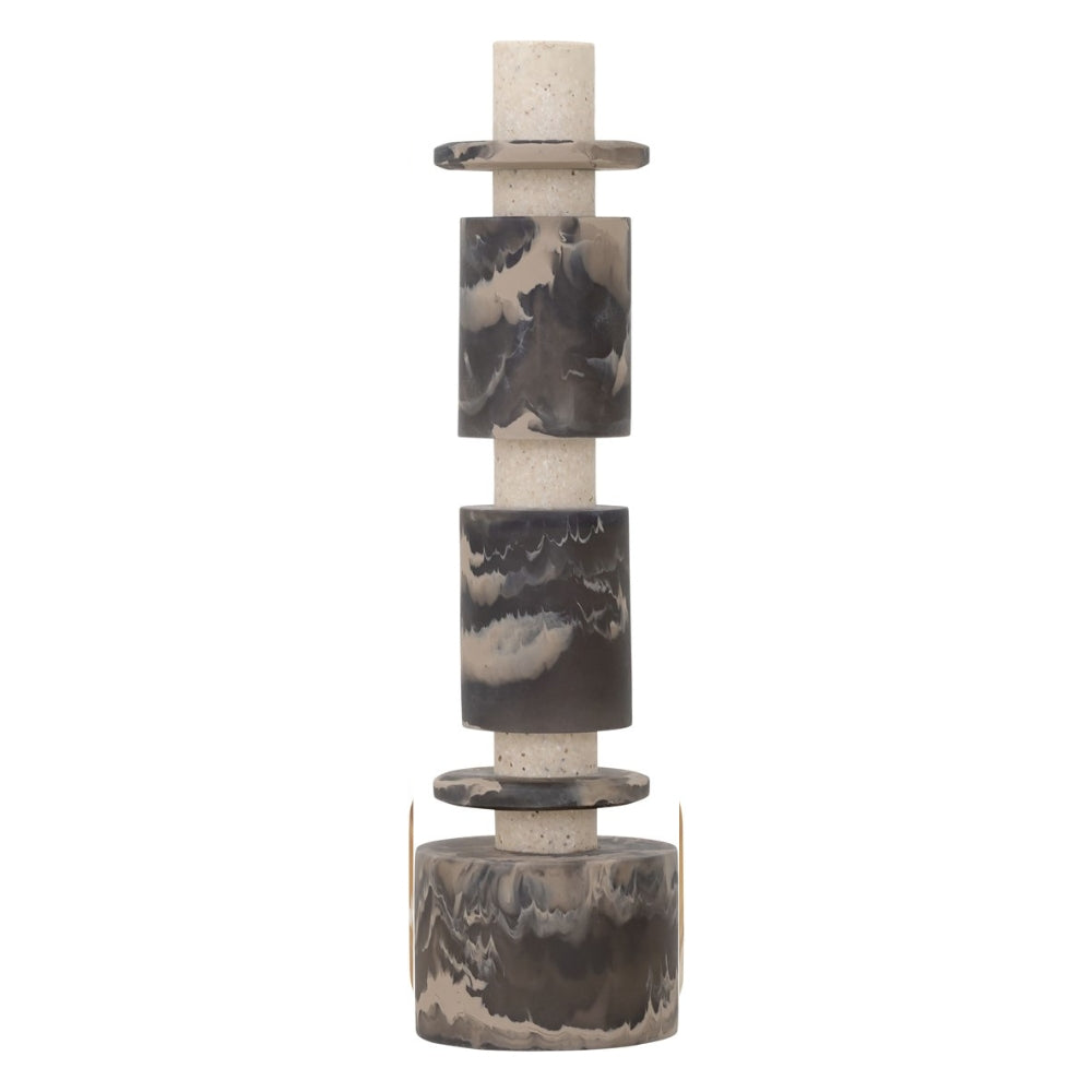 MUST Living Decoratief Beeld Alba Zwart Crème Set van 2