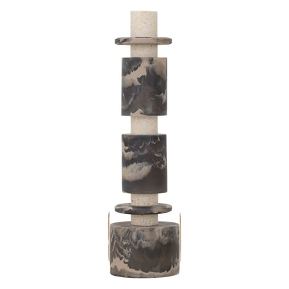 MUST Living Decoratief Beeld Alba Zwart Crème Set van 2